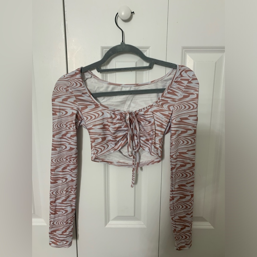 Shein - long sleeved crop top size small